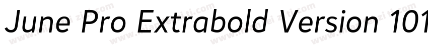 June Pro Extrabold Version 1012字体转换